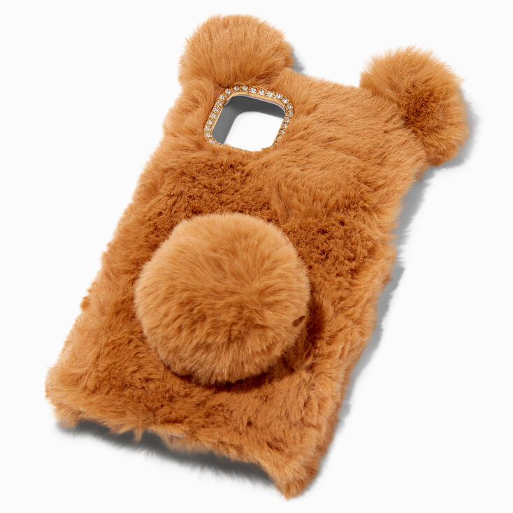 Furry Brown Bear Protective Phone Case - Fits iPhone&reg; XR/11,