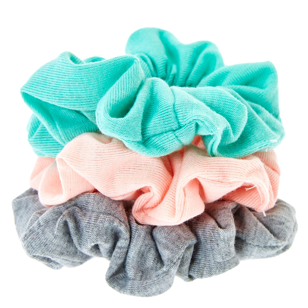 Small Pastel Spring Hair Scrunchies - 3 Pack,