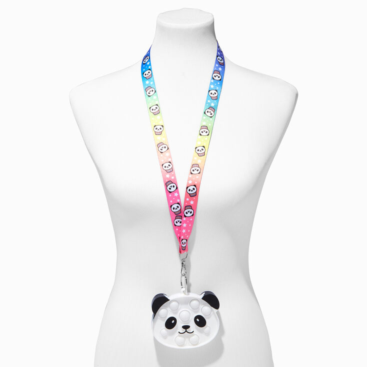 Panda Popper Lanyard Fidget Toy,