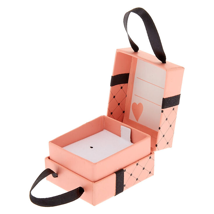 Petite bo&icirc;te cadeau matelass&eacute;e rose,