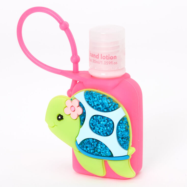 Lotion pour les mains Tessa la tortue &agrave; paillettes - Fraise,