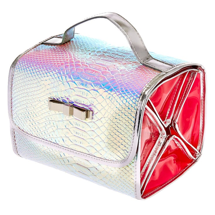 Holographic Roll Travel Makeup Bag,