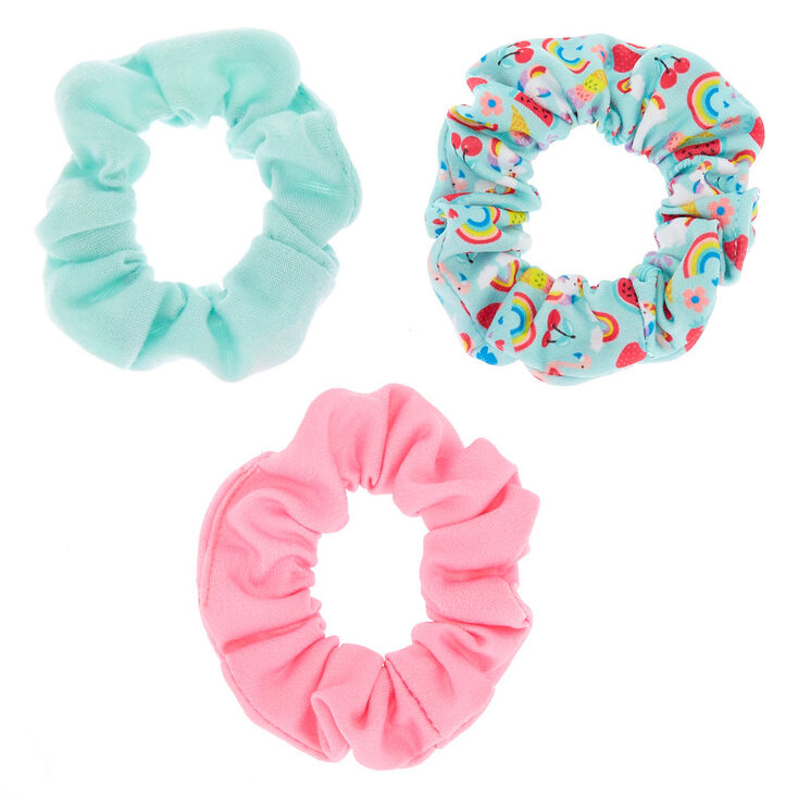 Claire's Club Summer Hair Scrunchies - 3 Pack | Claire's US