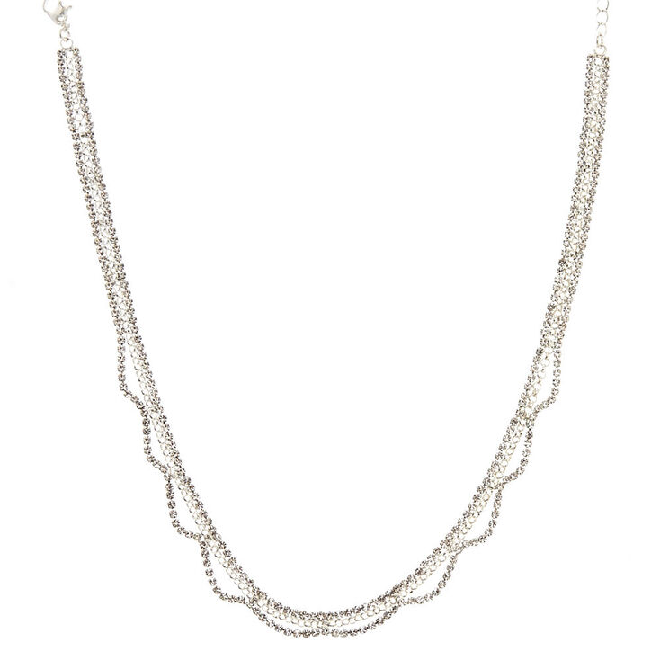 Claire's Collier volumineux vague de en strass