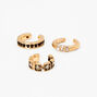 Gold Embellished Ear Cuffs - 3 Pack,