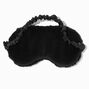 Metallic Lashes Black Furry Sleeping Mask,