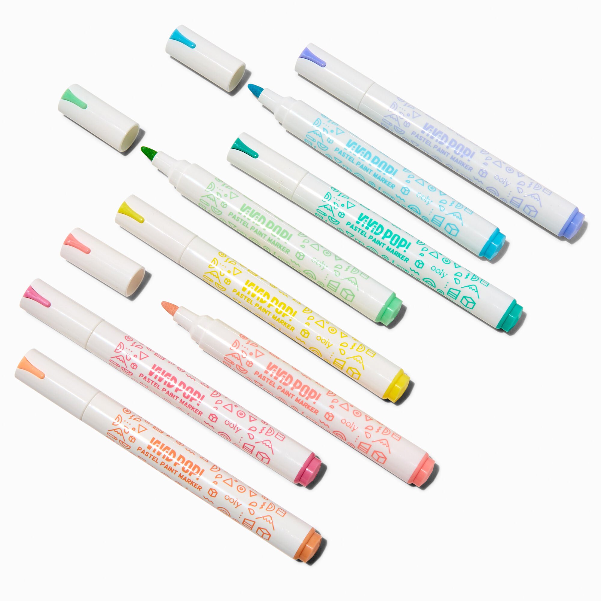 ooly® Vivid Pop! Opaque Water-Based Paint Markers - 8 Pack,