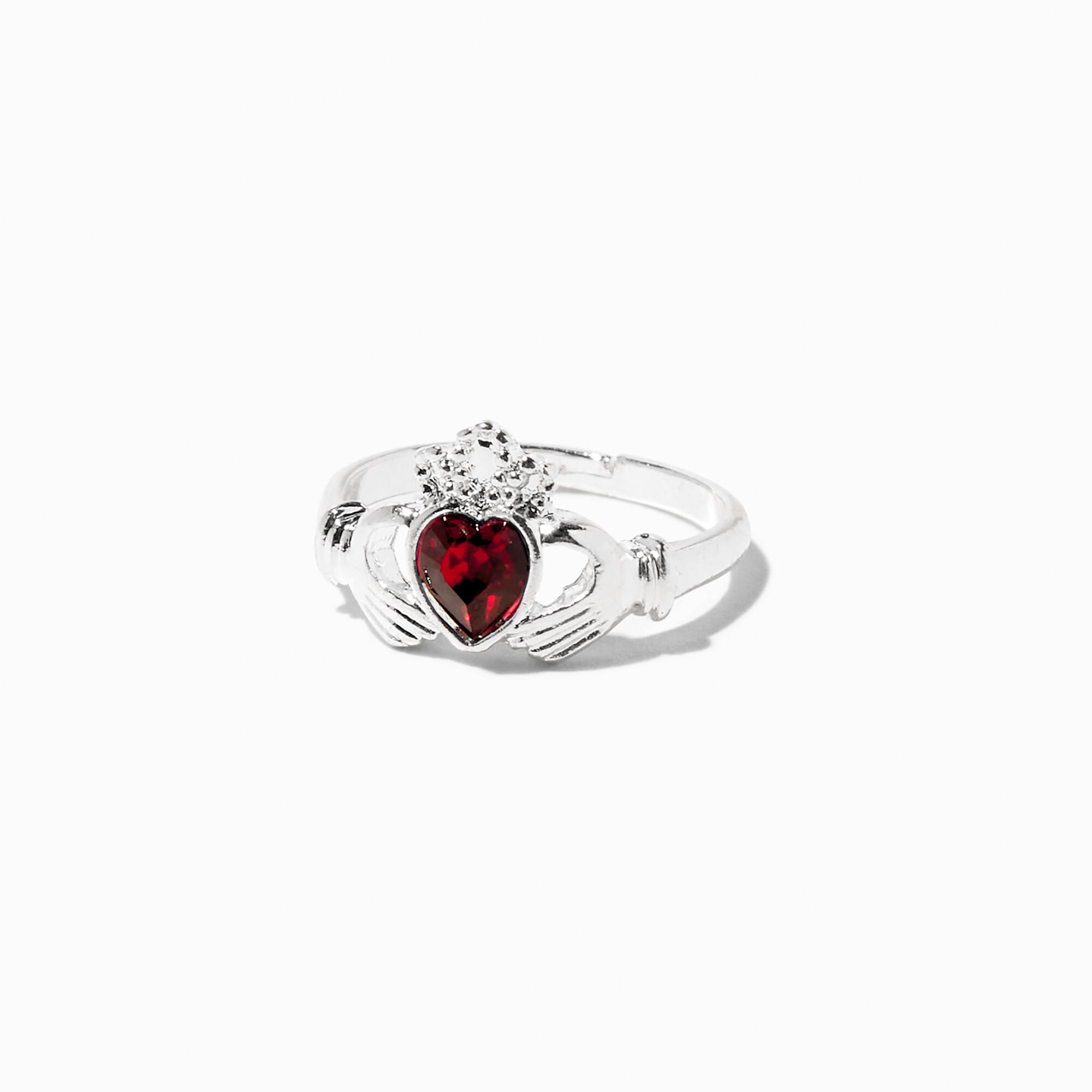 Claddagh ring deals january birthstone