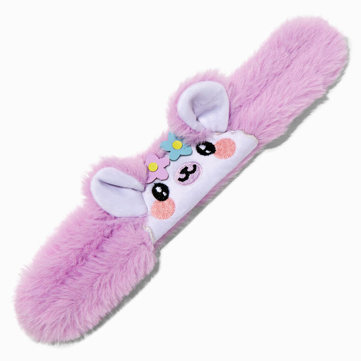 Fuzzy Llama Slap Bracelet,