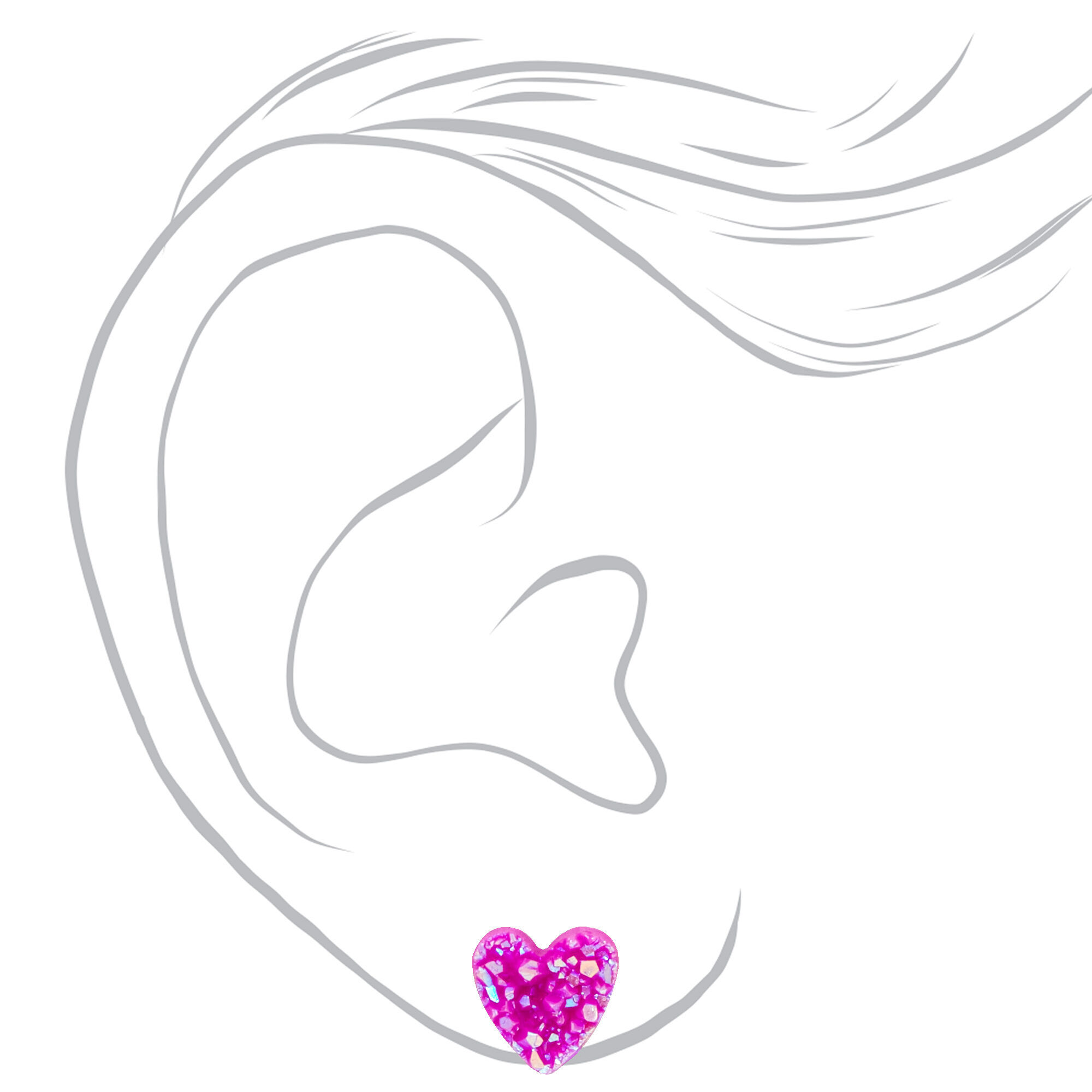 Mixed Metal Icon Stud Earrings - 20 Pack,