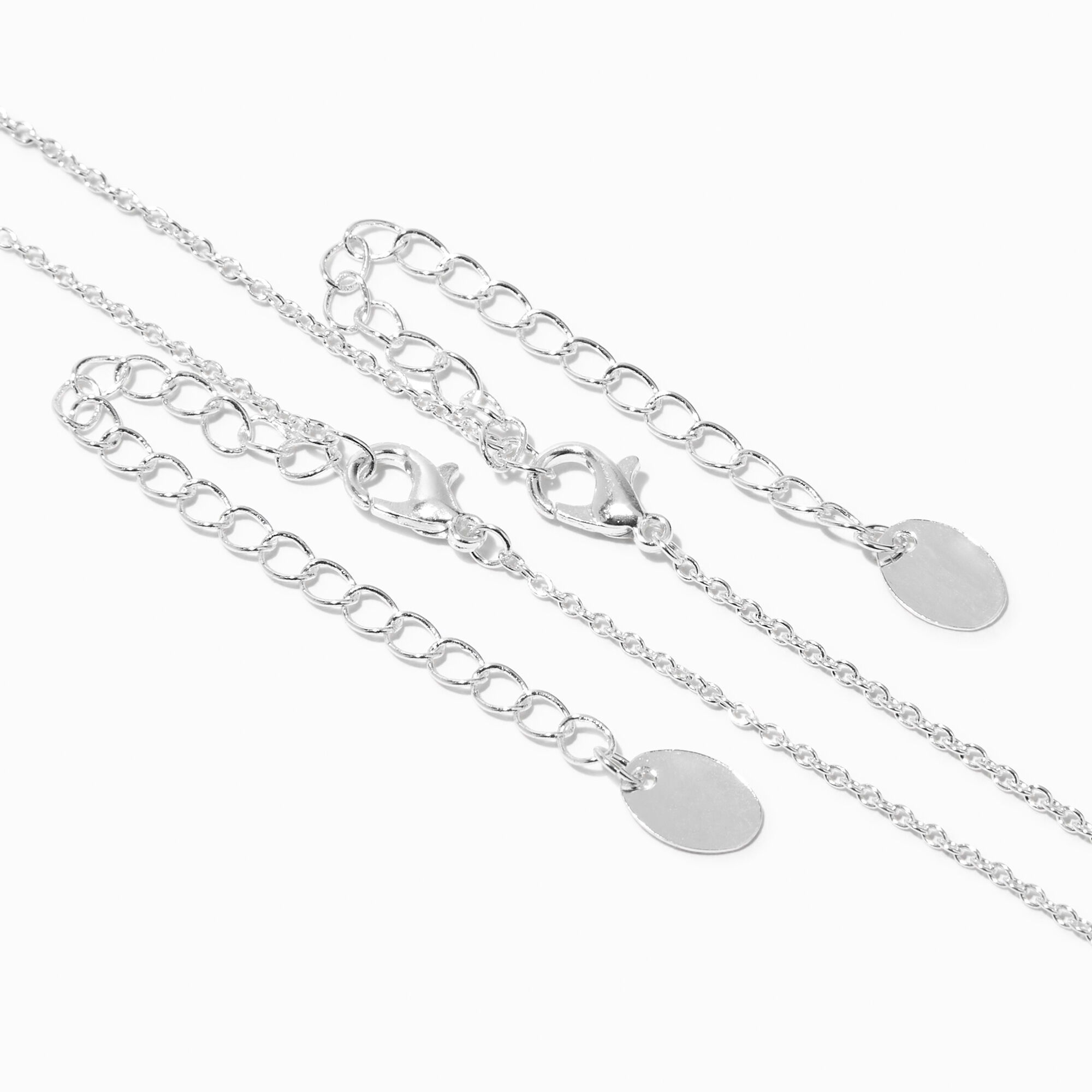 Colliers à pendentif lune dégoulinant phosphorescent best friends - Lot de 2,