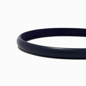 Serre-t&ecirc;te bouffant fin bleu marine,