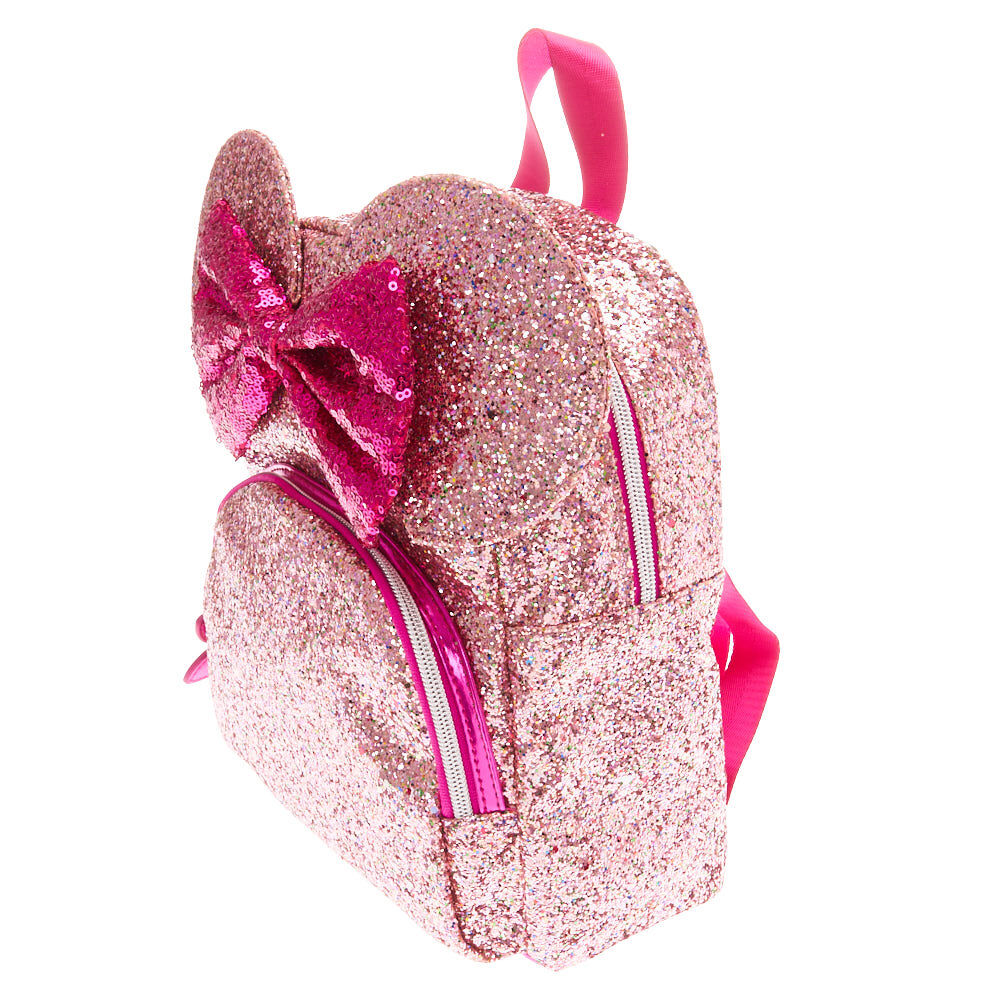Minnie mouse glitter backpack top
