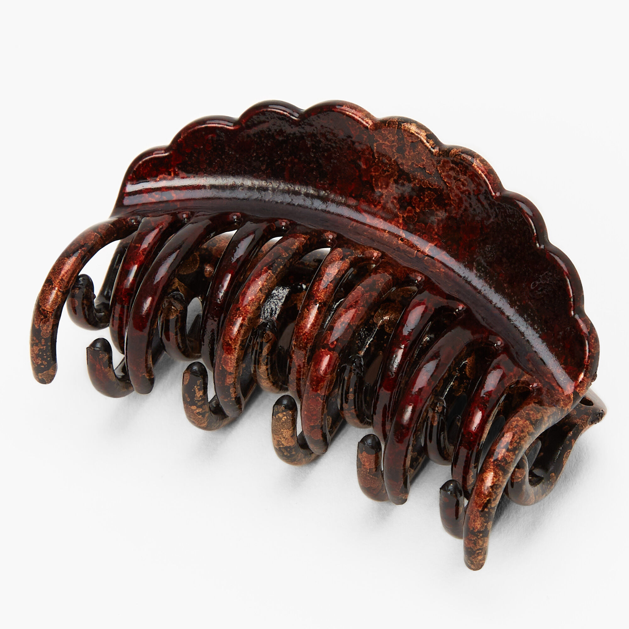 Small Oil Slick Hair Claw - Brown,