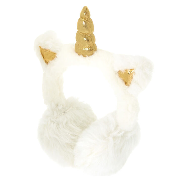 Claire S Club Unicorn Ear Muffs White Claire S Us