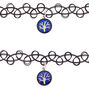 Mood Tree Of Life Tattoo Choker Necklaces - 2 Pack,