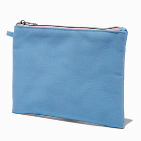 DIY Blue Nylon Pouch,
