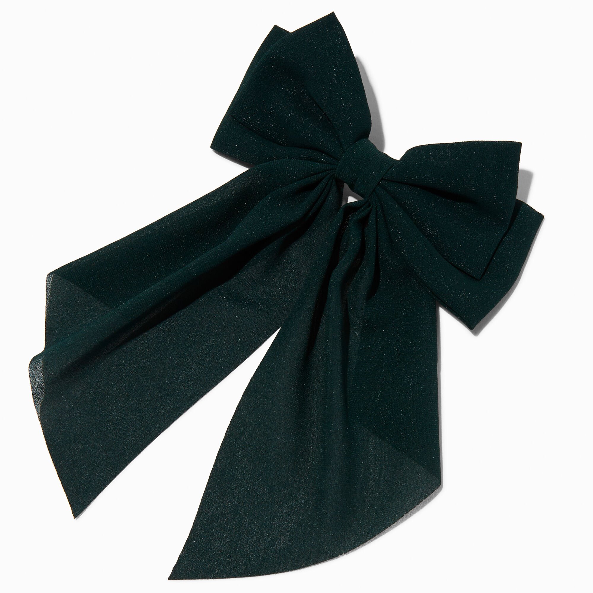 Dark Green Hair Bow Clip,