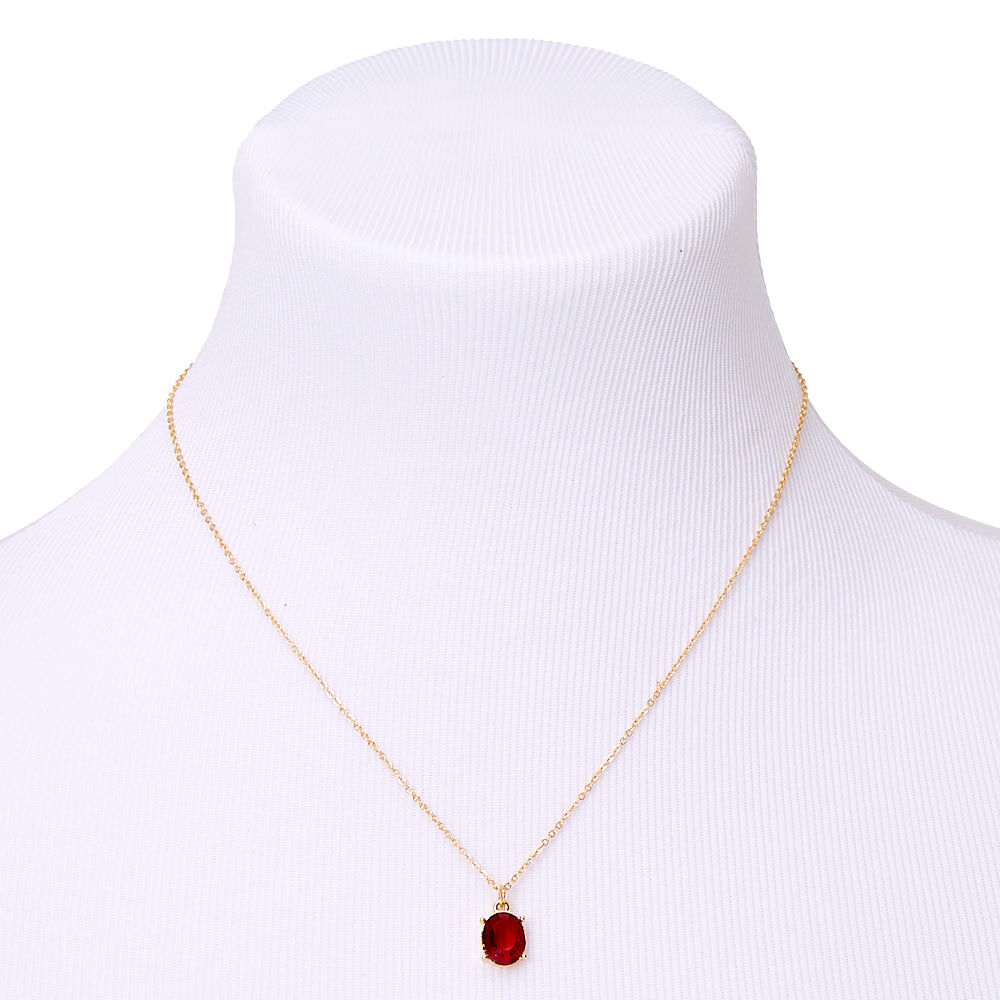 January Birthstone Jewellery Gift Set - Garnet, 3 Pack,