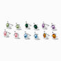 Crystal Turtle Stud Earrings - 6 Pack,