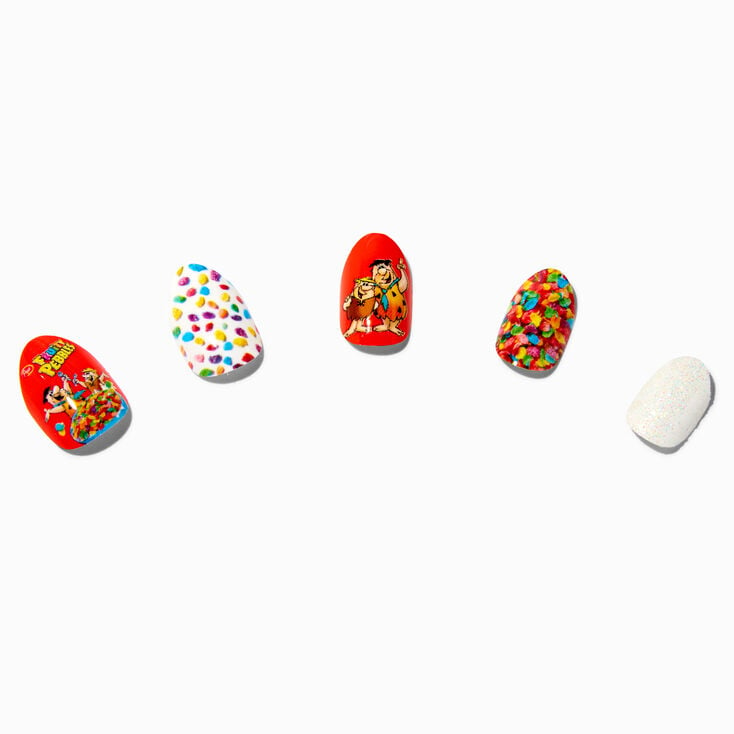 Fruity Pebbles&trade; Claire&#39;s Exclusive Stiletto Vegan Press On Faux Nail Set - 10 Pack,