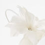 White Feather Floral Fascinator,