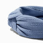 Dusty Blue Crinkle Knotted Headband,