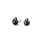 Black Flame Stud Earrings,