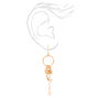Gold Celestial Icons 3&quot; Drop Earrings,