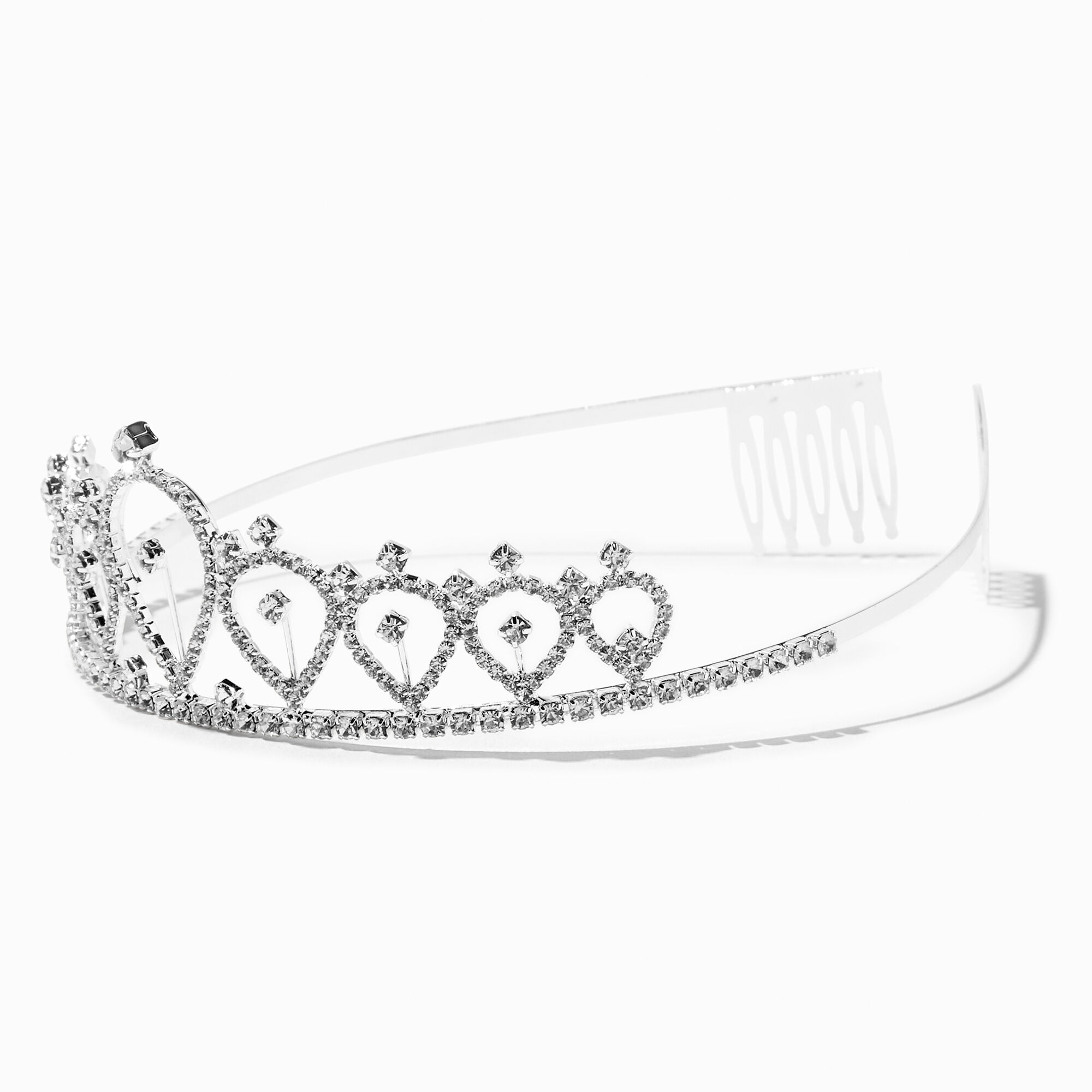 View Claires Tone Rhinestone Candle Tiara Silver information
