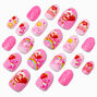 Care Bears&trade; x Strawberry Shortcake&trade; Claire&#39;s Exclusive Stiletto Press On Faux Nail Set - 20 Pack,