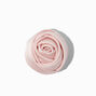 Barrette florale rosette rose tendre,