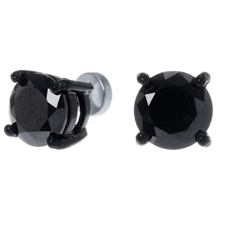 Magnetic black stud earrings Outlet
