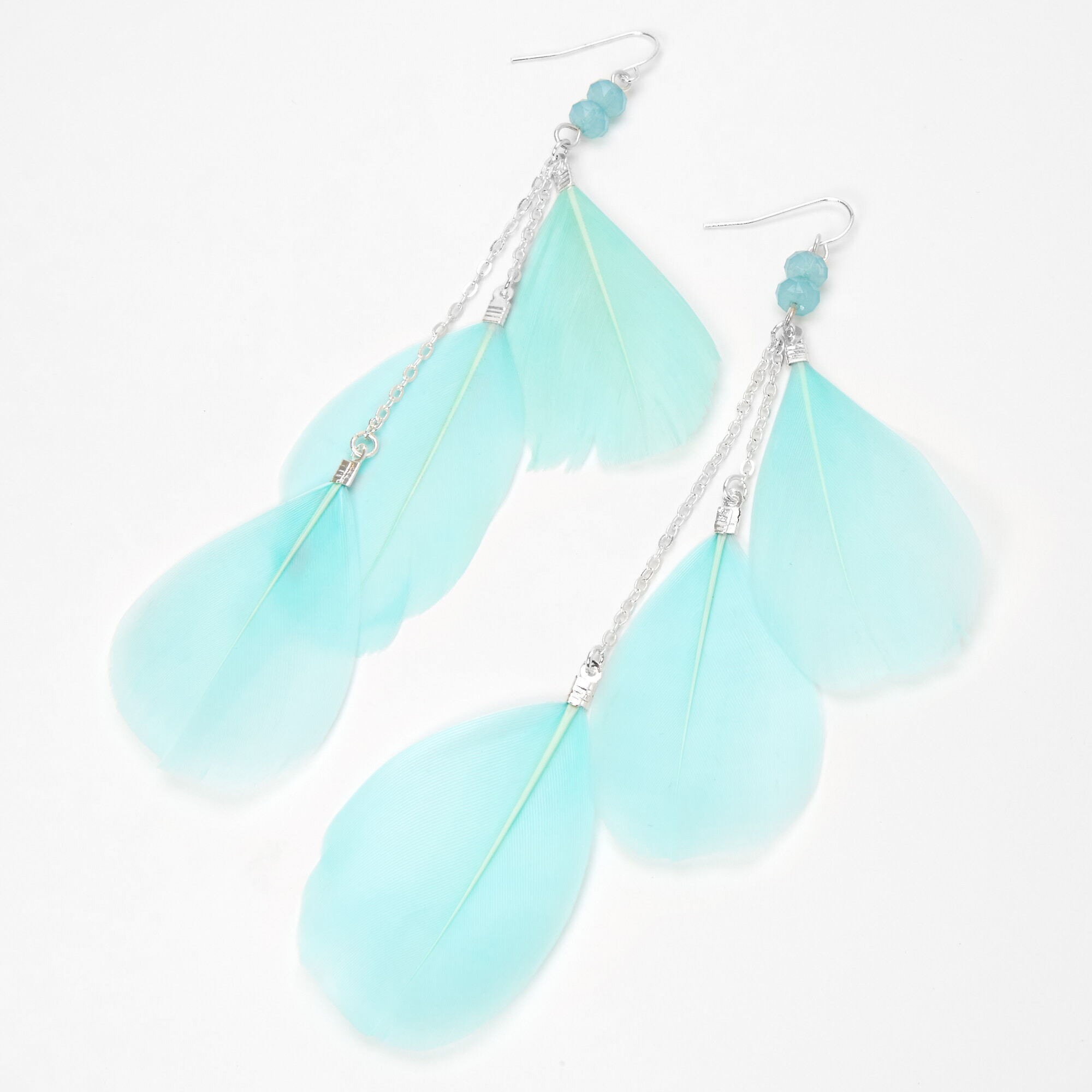 Claire's feather shop earrings