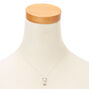 Collier pendentif chat mobile couleur argent&eacute;,