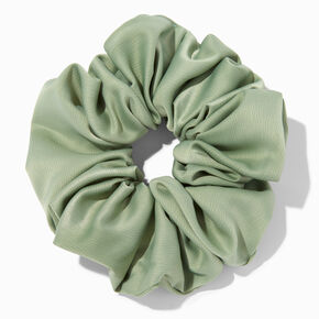Giant Silky Sage Green Hair Scrunchie,