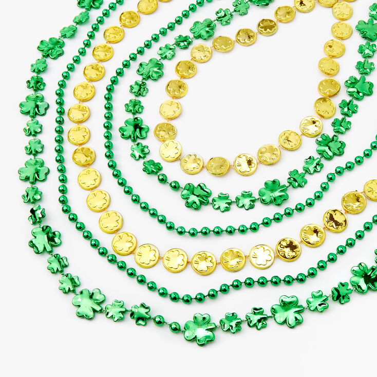 Lucky Coins Shamrock Necklace - Green,