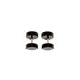 Black Faux 16G Ear Plug Earrings,