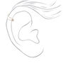 Silver Crystal Ear Cuffs - 6 Pack,