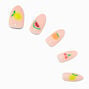 Multi Fruit Stiletto Vegan Faux Nail Set - 24 Pack,