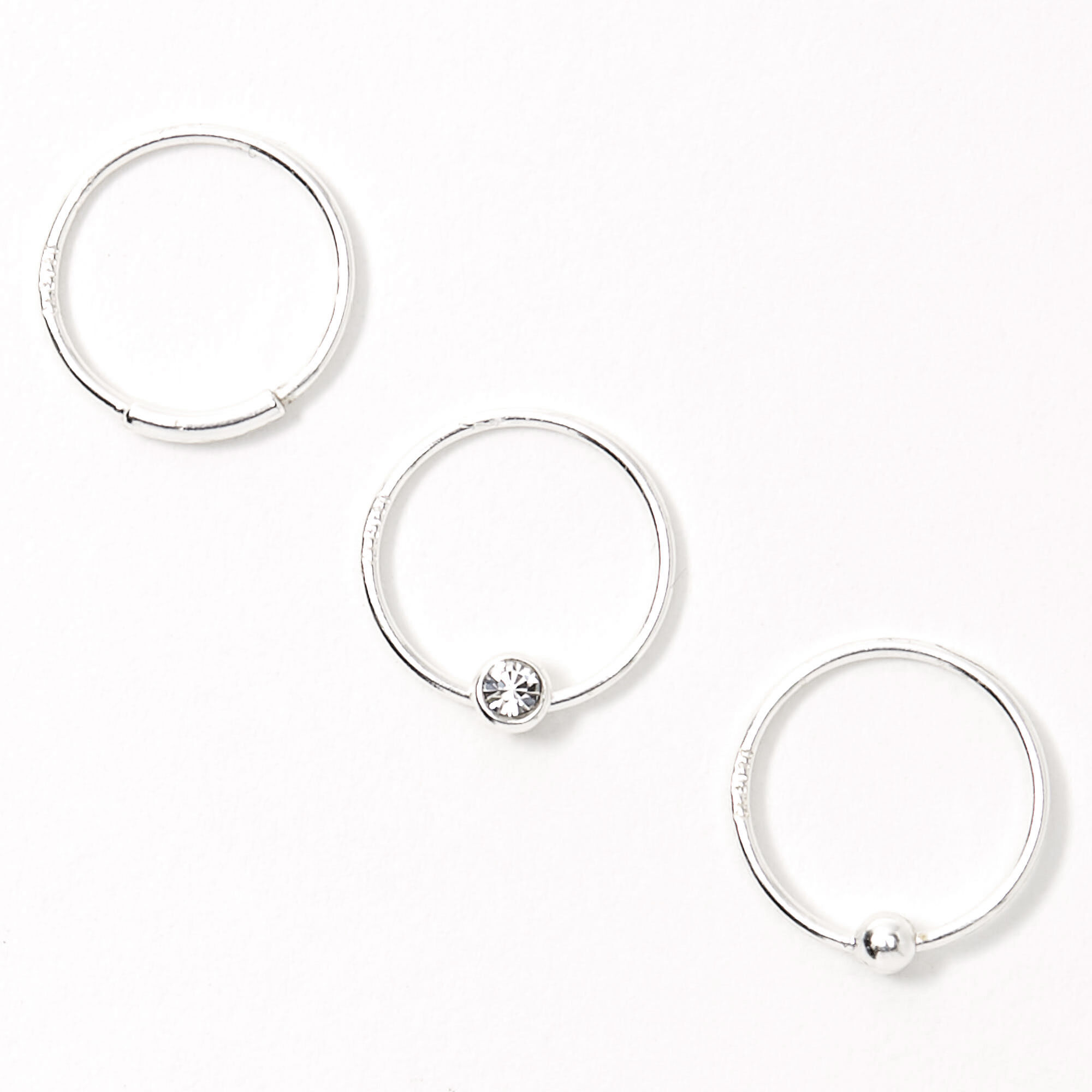 Small silver hoop nose ring new arrivals