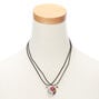 Best Friends Glitter Yin Yang Pendant Necklaces - 2 Pack,