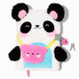Pink Purse Panda Plush Lock Diary,