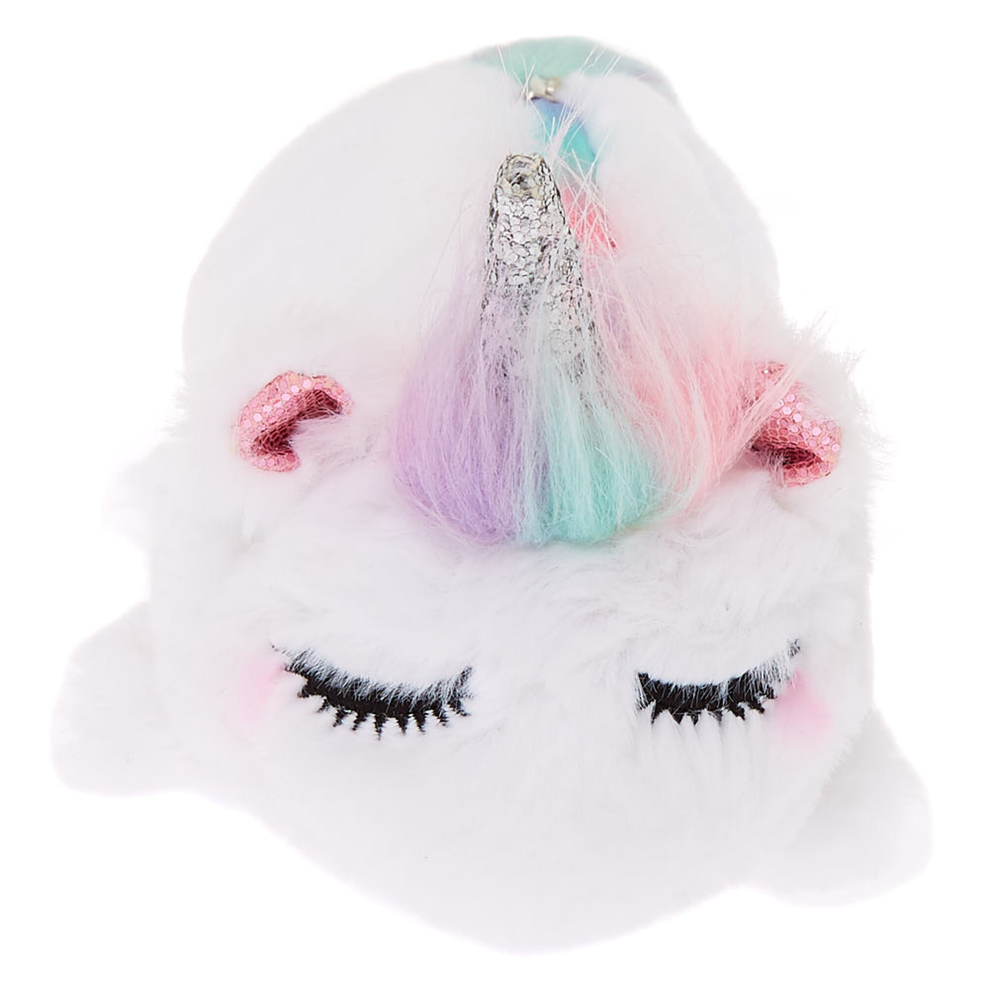 Rainbow Unicorn Plush Pencil Case White Claire S Us