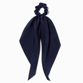 Petit chouchou foulard bleu marine,