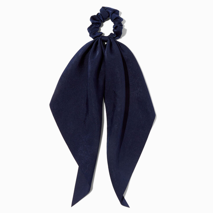 Navy Small Hair Scrunchie Scarf | Claire's US