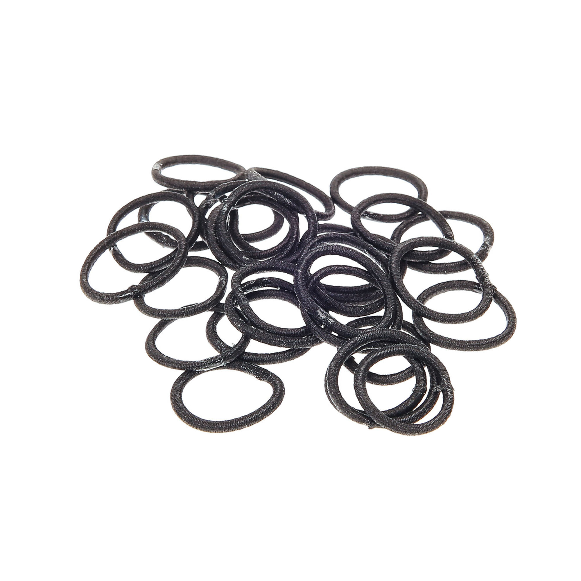 View Claires Solid Mini Hair Ties 30 Pack Black information