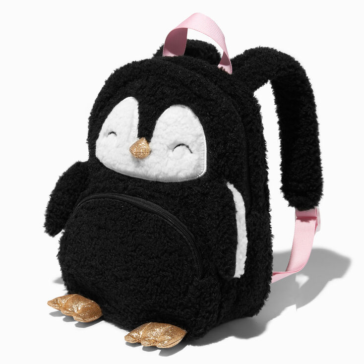Claire&#39;s Club Sherpa Penguin Backpack,
