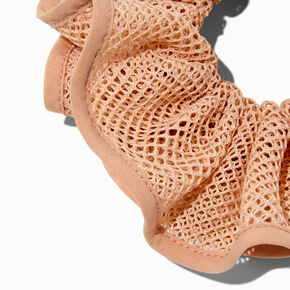 Nude Mesh Hair Scrunchie,