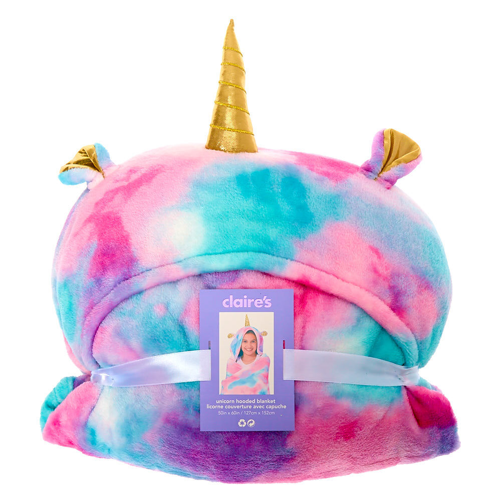 Unicorn Hooded Blanket - Pink,